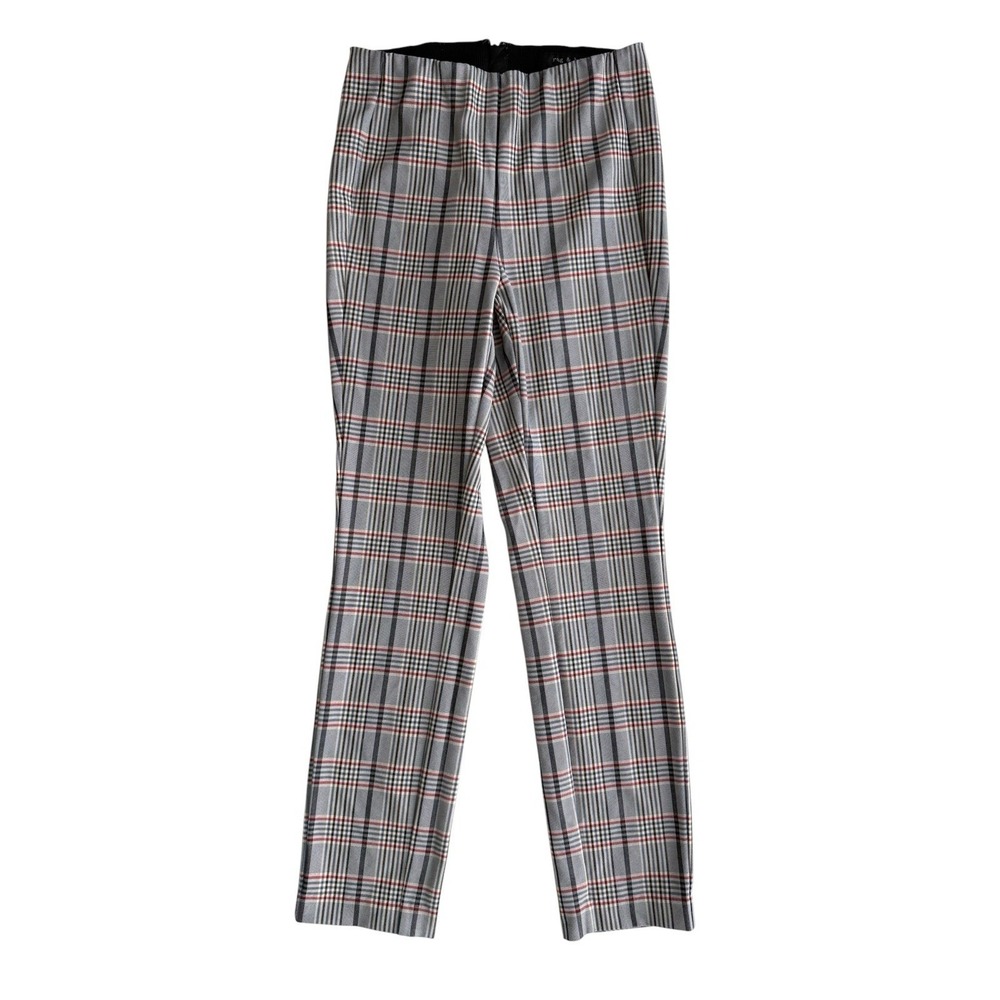 Rag Bone Monet Plaid Ankle Pants Womens 2 Preppy Business Work Quiet Luxury Slim